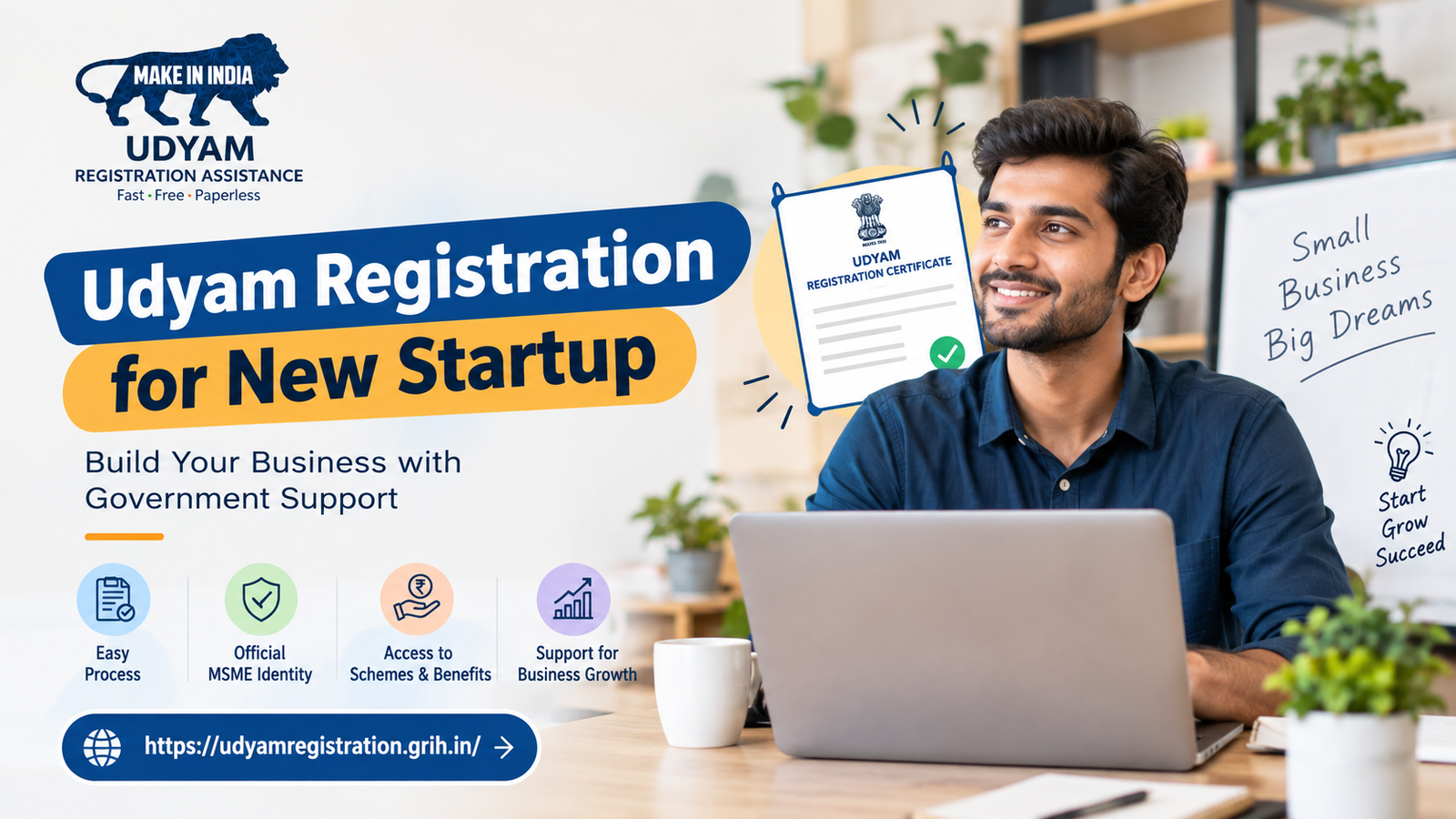 Udyam Registration for New Startup| Complete Guide 2026
